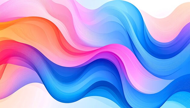 Abstract colorful wavy background