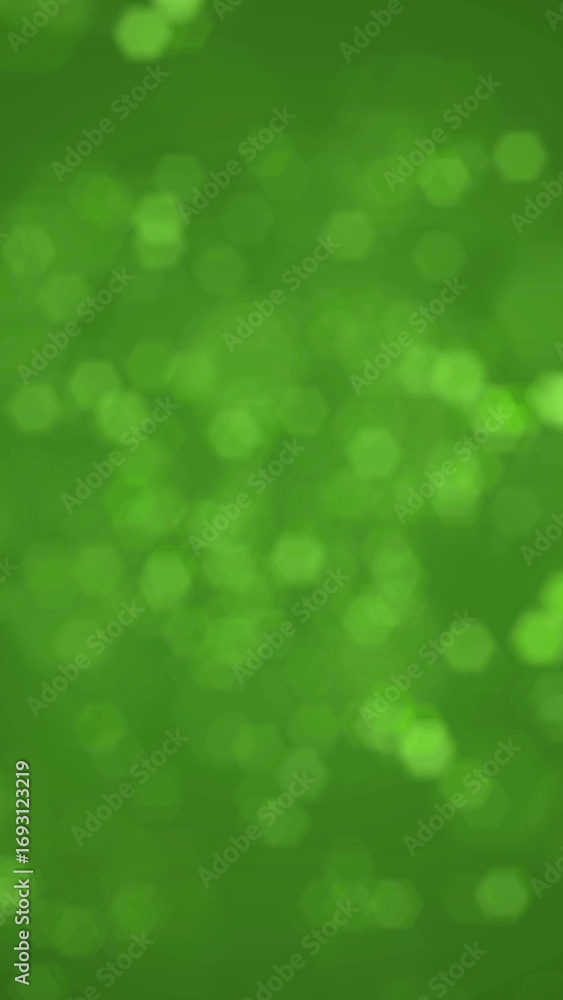 Poster abstract green bokeh images with a soft, out-of-focus effect. shimmering hexagonal lights on a vibra
