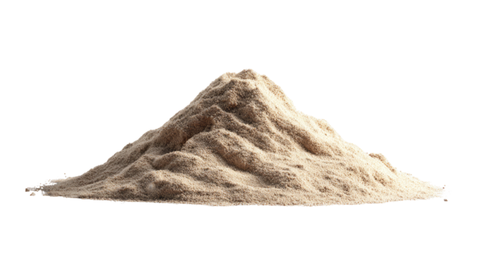 A mound of light beige powder