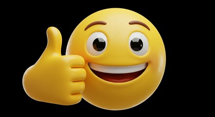 Smiling face with thumbs up emoji
