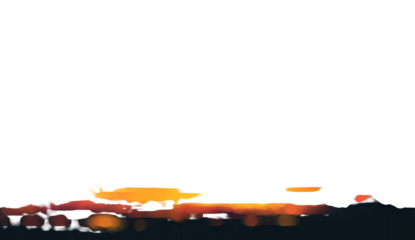 Abstract digital sunset, pixelated, hazy