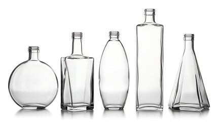 Clear Glass Bottles Collection