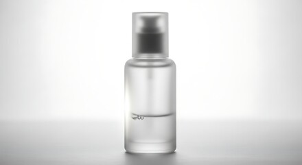 Clear Glass Bottle with Liquid