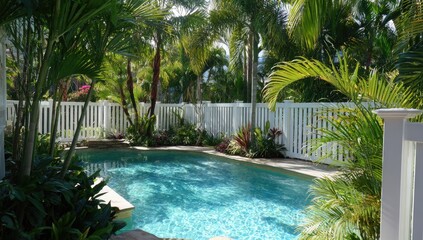 Fototapeta premium Backyard Pool Oasis