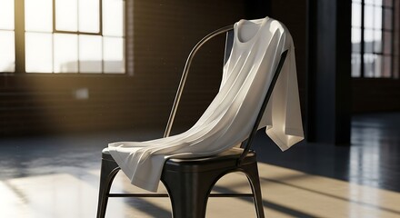 White T-shirt on Chair