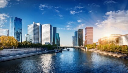 Obraz premium la defense business district in paris