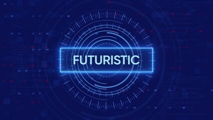 Futuristic Digital Interface with Glowing Text and Data Streams Keywords: Futuristic, Future, Technology, Digital, Data, Interface, HUD, Computer, Network, System, Technology