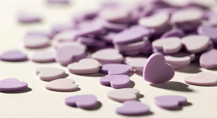 Pastel Heart Sprinkles: Sweet Love Confetti for Valentine's Day Designs