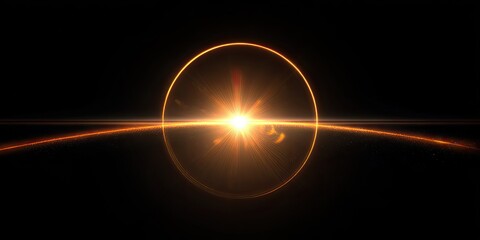 Abstract cosmic sunrise