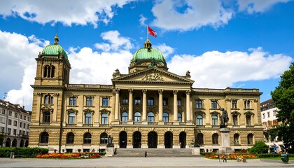 Obraz premium Swiss Parliament Building/Exterior View/Bern