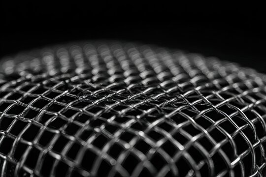 Close-up of a metallic mesh (1)