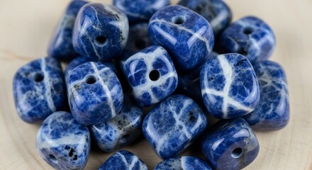 Sodalite Gemstone Beads for Jewelry Making and Crafts.