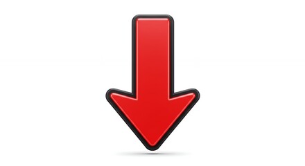 Red downward arrow