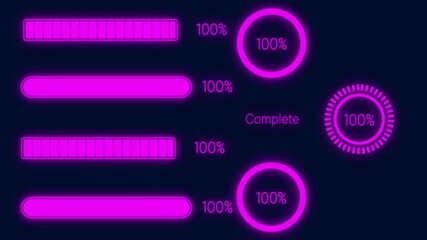 Status bar animation pack with various updating, downloading, loading, status bars and circles at various speeds and styles.
