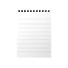 Open Spiral Notebook Empty Paper for Writing Notes To Do Lists Diary or Sketching Ideas on Transparent Background for