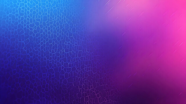 Blue and pink gradient background with a cellular network and diagonal light streaks. - Powered by Adobe