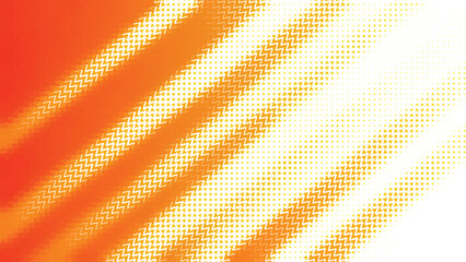 Abstract Dynamic Orange and White Halftone Stripes Pattern for Modern Graphic Design and Digital Art Projects