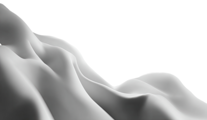 Abstract drapery of soft, light gray fabric