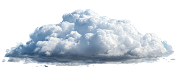 A large, fluffy cumulus cloud