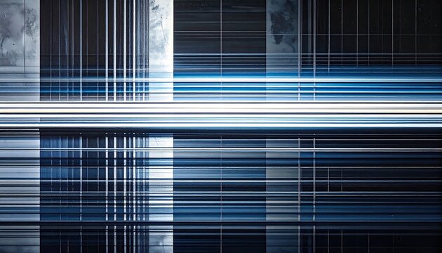 Abstract geometric pattern with light streaks