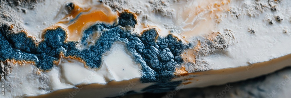Poster colorful mineral formations showcasing intricate patterns in a detailed close-up view taken in natur