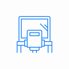 movie tv screen icon sign vector