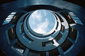 Fototapeta premium Abstract architectural spiral
