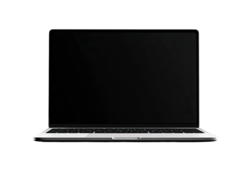 Modern laptop with blank screen (3)