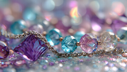 Glitter jewelry photography accessories glittering