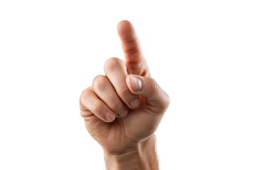 Close-up of a hand pointing upwards (1)