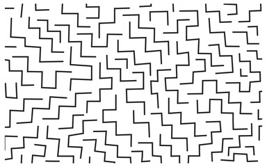 Abstract geometric line pattern design