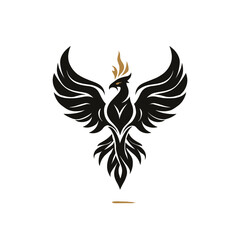 Obraz premium Creative phoenix design with wings spread wide