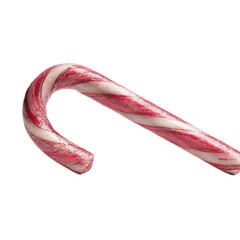 Red and white candy cane, isolated