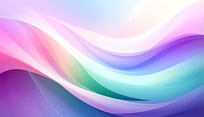 Abstract pastel waves