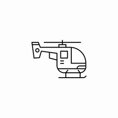 helicopter icon icon sign vector