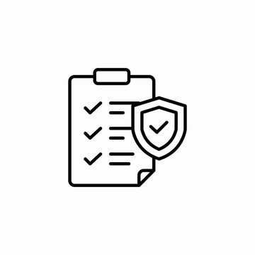 insurance coverage icon sign vector