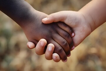 Hands of people of different nationalities and skin colors are extended to each other, showing unity and equality of different cultures. Munticultural. Culture diversity. Equality
