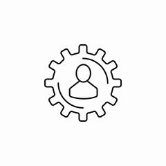 management setting icon sign vector