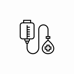 medical infusion icon sign vector