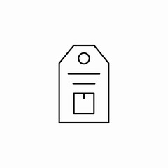 package tag icon sign vector