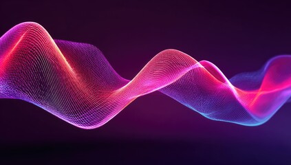 Fototapeta premium A dynamic abstract design showcases flowing, vibrant, multicolored lines creating a captivating visual effect.