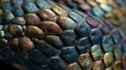 Fototapeta premium Closeup snake skin texture
