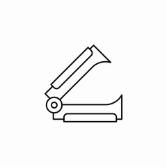staple remover icon sign vector