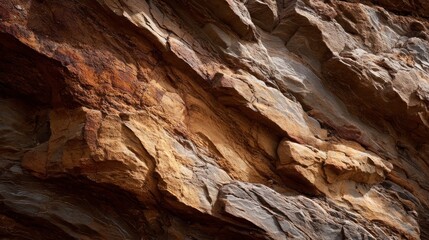 Closeup rocky cliff face