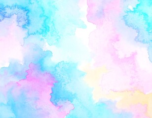 Obraz premium Abstract watercolor washes in pastel colors