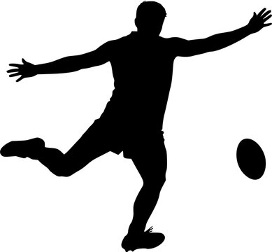 black and white vector illustration Afl Silhouette, Afl Svg, Australian rules football svg, Australian rules football silhouette, Australian afi clipart, Afi vector set 