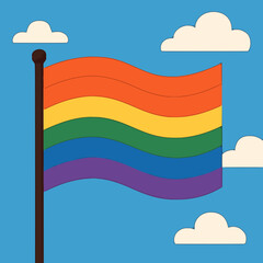 Pride flag gay pride festival 