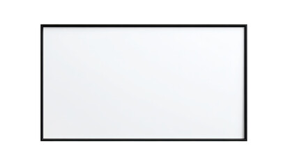 Empty white rectangular frame with a black border