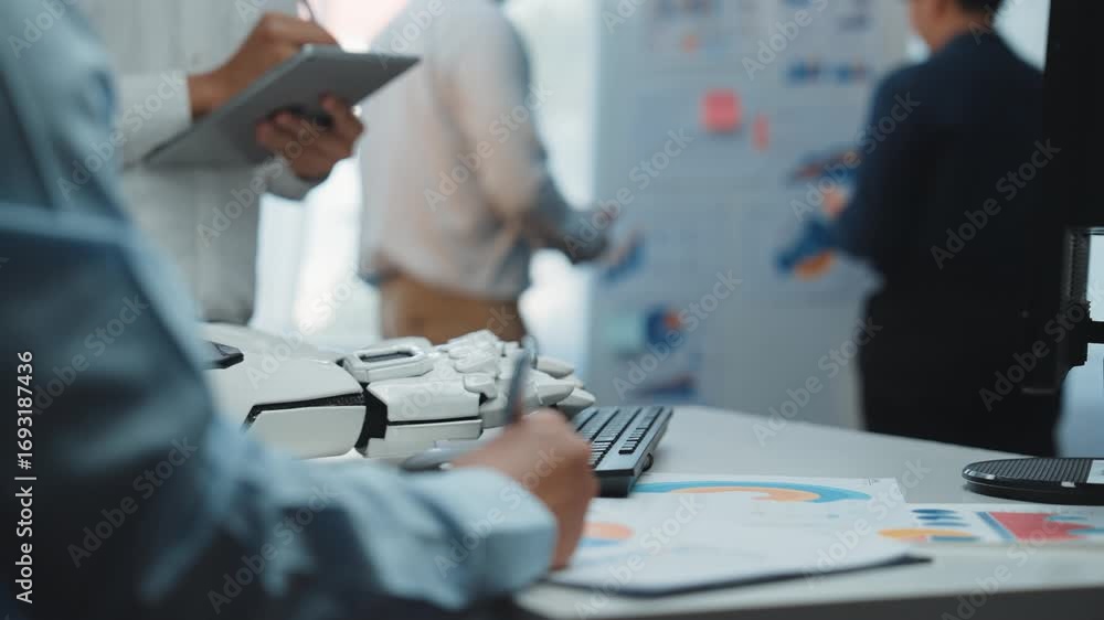 Poster ai-powered assistant providing financial insights to professionals, helping refine business strategi