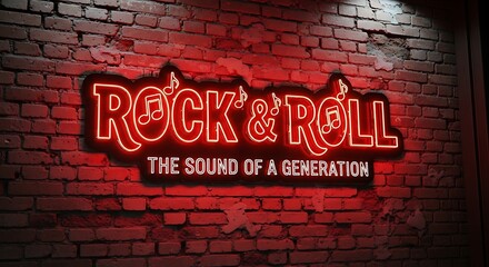 Rock and Roll The Sound of a Generation Neon Sign.